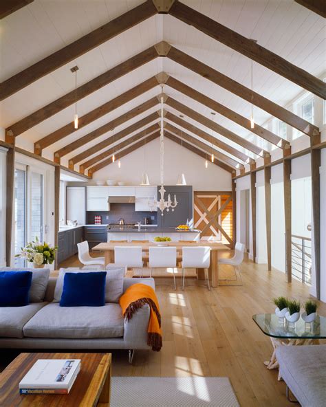 Cedar Point Beach Style Living Room Boston By Hutker Architects