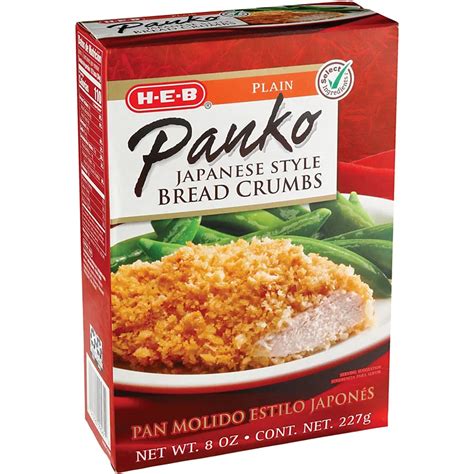H E B Japanese Style Panko Plain Bread Crumbs Shop Breading And Crumbs
