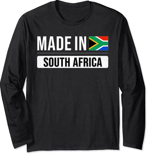 Made In South Africa Long Sleeve T Shirt Uk Fashion