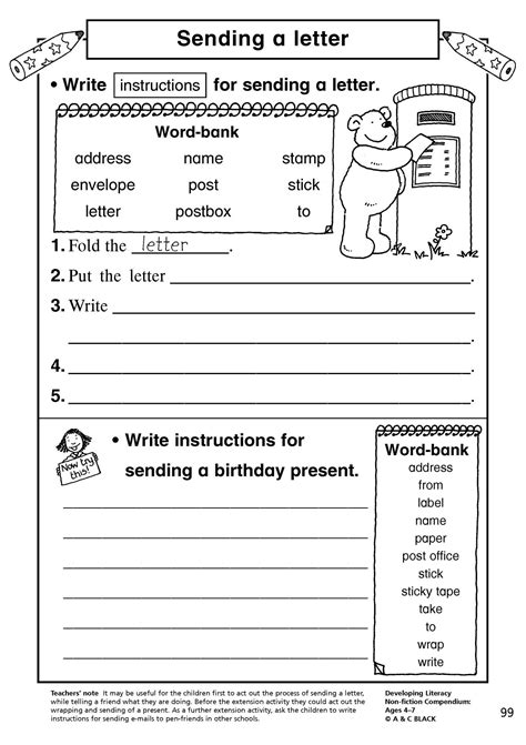 letter writing writing composition english resources