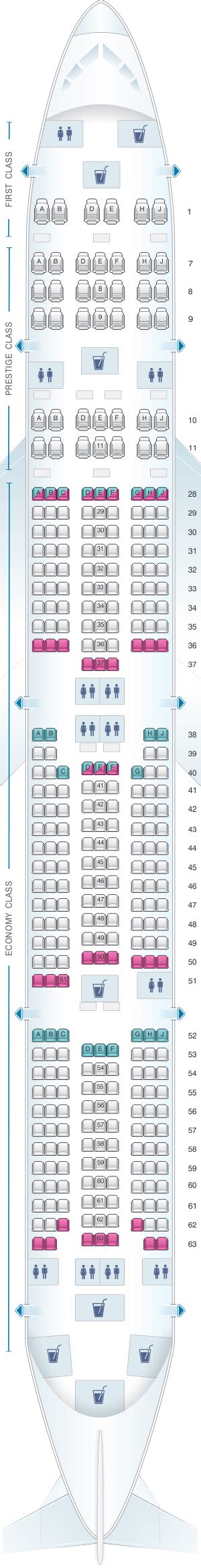 Seat Map Korean Air Boeing B Pax Seatmaestro