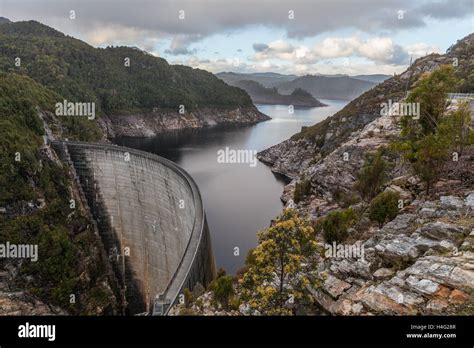 Gordon Dam And Lake Southwest Tasmania Australia Stock Photo Alamy