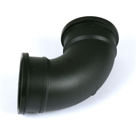 110mm Cast Iron Style Push Fit Soil Pipe Double Socket Bend 925