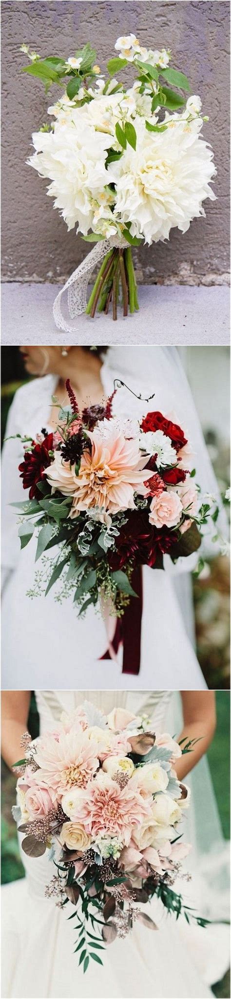 It's no wonder that so many couples are now opting to have artificial wedding flower bouquets, a more affordable option. 20 Amazing Dahlia Wedding Bouquet Ideas - Oh Best Day Ever ...