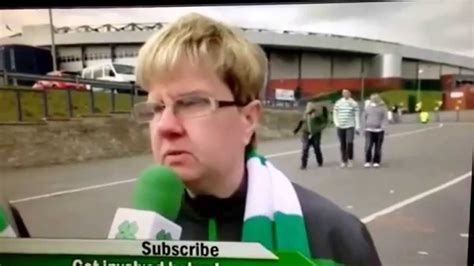 Rangers football club established 1872. Funny interview of Celtic fan Jacqueline after the semi ...
