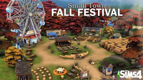 🍁 Fall Festival 🍂 Sims 4 Speed Build Nocc Youtube
