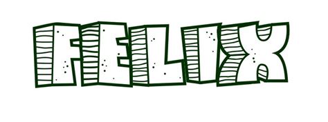 Coloring Page First Name Felix
