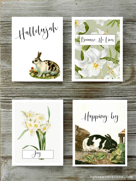 10 easter cards to send this spring. Free Printable Easter Cards - Four Designs | Hymns and Verses