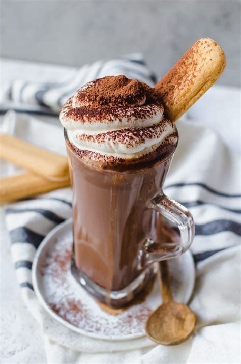 Caf Chocolate Hot Chocolate Recipes Chocolate Tiramisu Mini