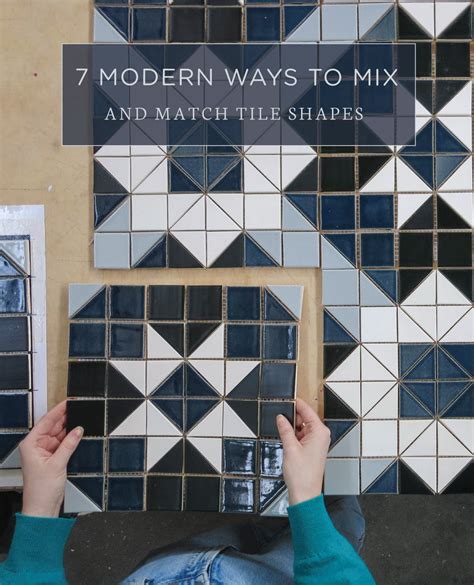 7 Modern Ways To Mix And Match Tile Shapes Mercury Mosaics