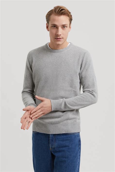 Light Grey Cashmere Sweater 100 Recycled Cashmere Asket