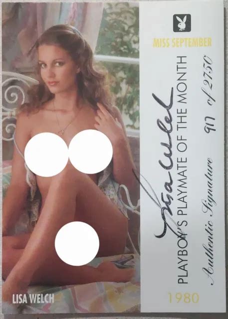 Playboy Centerfold Collector Cards September Set Lisa Welch Autograph