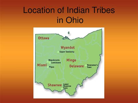 Shawnee Indian Tribe Map