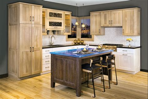 Cabinetry Kitchen Cabinetry Contemporary Rift Oak Display