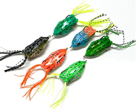 6pcs Frog Lure Soft Fishing Lure 55cm 125g Fishing Crankbait Fishing