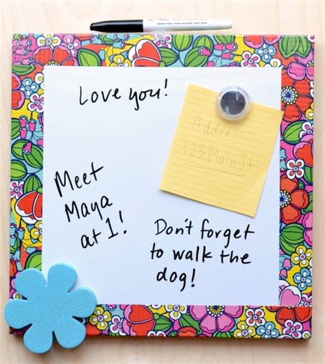 Shop wayfair for all the best dry erase memo boards & decoratives. Cute Dry Erase Board for Back-to-School | Duck tape crafts ...