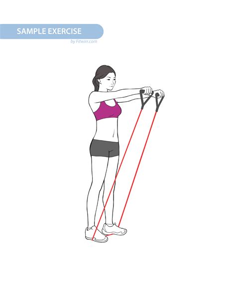 Resistance Band Front Raise Resistancebandexercises With Images