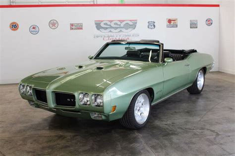 1970 Pontiac Gto 37884 Miles Green Convertible Classic Cars For Sale