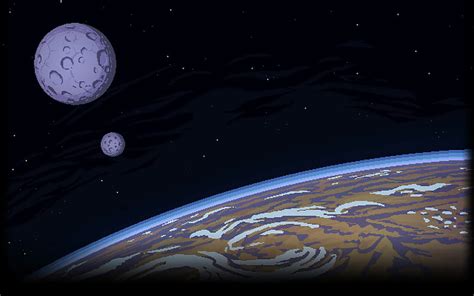 Artistic Pixel Art Space Moon Planet Stars Hd Wallpaper Peakpx