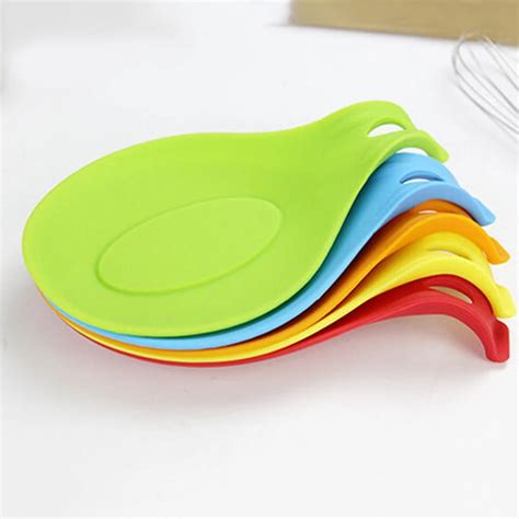 1pcs Silicone Spoon Insulation Mat Silicone Heat Resistant Placemat