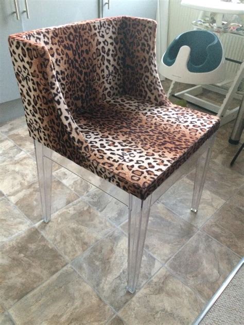 Leopard Print Acrylic Vanity Chair In Kt7 Elmbridge For £4000 For Sale