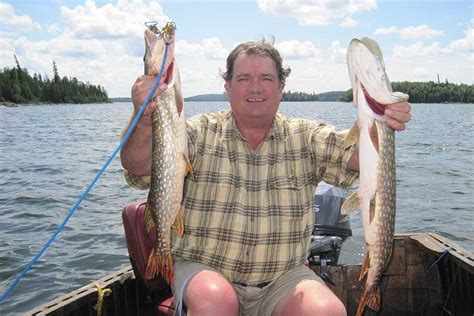Northern Pike Fishing Erringtons Wilderness Island Ontario Canada