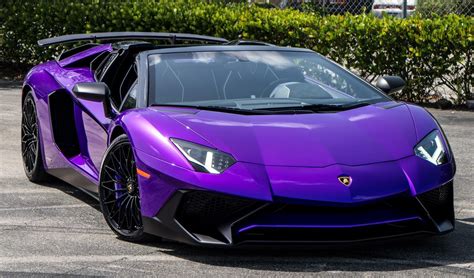Lamborghini Ad Personam Builds Purple Aventador Sv Roadster
