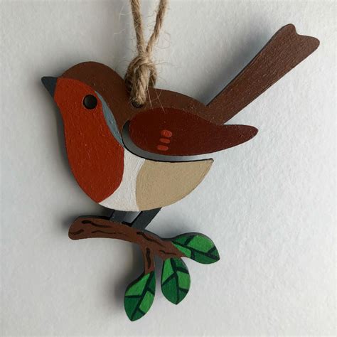 Hanging Robin Decoration Folksy