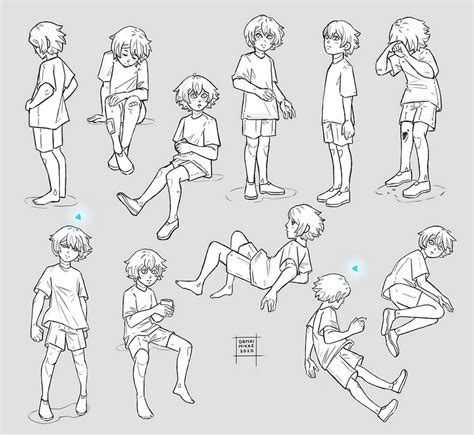Sketchdump January 2020 Child Poses By Damaimikaz On Deviantart In