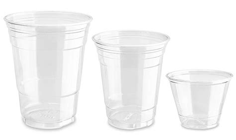 Plastic Cups With Lids Clear Plastic Cups In Stock Uline