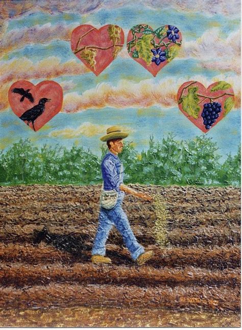 Sower And The Seed Painting By Stephen J Vattimo Fine Art America