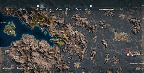 Mapa Assassins Creed Odyssey Mapa