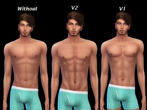 Plumbobs N Fries Chest Abs Mask V Sims Cc Skin Sims Sims