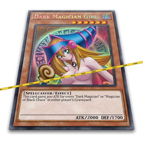 Dark Magician Girl Ultra Rare Orica Fanmade Yugioh Card Etsy