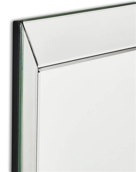 Mirrors Alma Crystal Glass Frame Silver Bevelled Wall Mirror 60cm X