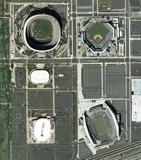 Cool Aerial View Of The Philadelphia Sports Complex Prior To The