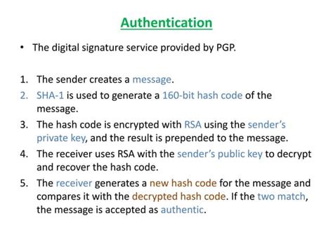 Pgp Pretty Good Privacy Ppt