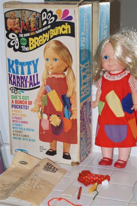 Original 1969 Remco Kitty Karry All Brady Bunch Doll Cindy Box Rare Htf Remco Dolls 60s