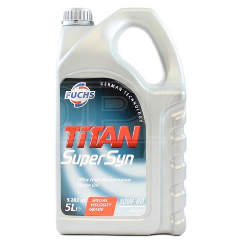 Buy Fuchs Titan Supersyn 10w 60 High Performance Fully Synthetic