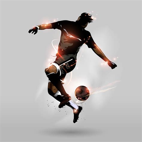 Abstract Soccer Jumping Touch Ball 640552 Vector Art At Vecteezy