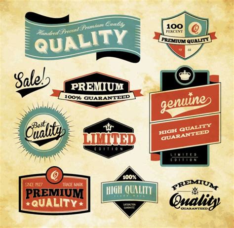 20 Free Label Vector Graphics Images Free Vintage Label Template