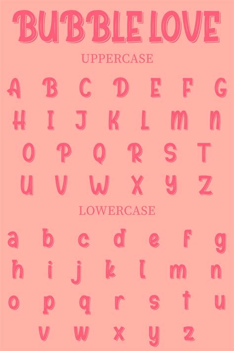 Bubble Letters Alphabet Font