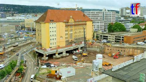 Stuttgart 21 wird zur todesfalle! Stuttgart 21: Lifting / Anheben von 15000 t - Bundesbahndirektion im Schwebezustand, 27.07.2017 ...
