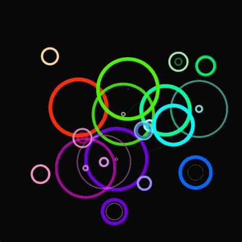  Circle Colourful Loop Animated  On Er
