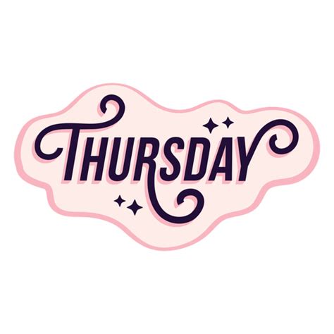 Thursday Png And Svg Transparent Background To Download
