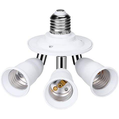 Buy Light Bulb Socket Adapter 3 In 1 Light Socket Splitter E26 E27
