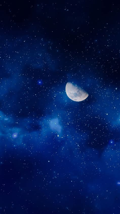 Moon Starry Sky 4k Wallpapers Hd Wallpapers Id 27488