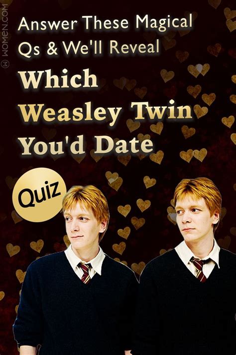 quiz answer these magical qs and we ll reveal which weasley twin you d date weasley twins