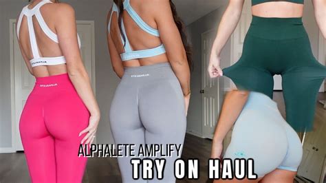 BEST LEGGINGS EVER Alphalete Try On Haul With Sizing Comparisons Watch Video