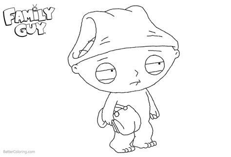 Awesome stewie in family guy coloring page : Family Guy Coloring Pages The Boy Stewie - Free Printable ...